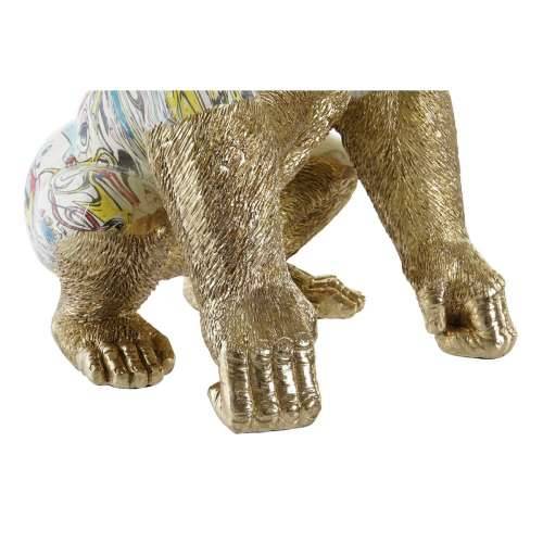 Ukrasna figura DKD Home Decor 28,5 x 26,5 x 41 cm zlatan Pisana Gorila Cijena