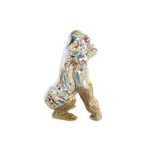Ukrasna figura DKD Home Decor 28,5 x 26,5 x 41 cm zlatan Pisana Gorila Cijena