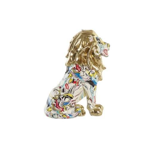Ukrasna figura DKD Home Decor zlatan Lav Smola Pisana moderan (21 x 14,5 x 27 cm) (15 x 21 x 27 cm) Cijena