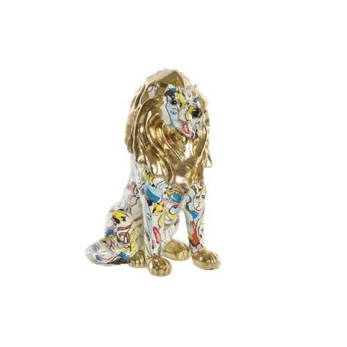 Ukrasna figura DKD Home Decor zlatan Lav Smola Pisana moderan (21 x 14,5 x 27 cm) (15 x 21 x 27 cm) Cijena
