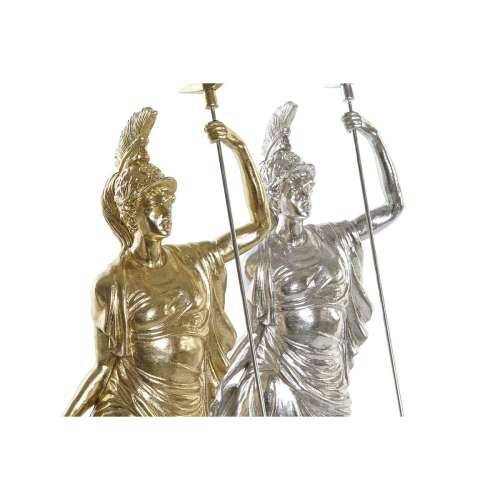 Ukrasna figura DKD Home Decor 16,5 x 10,5 x 50 cm Srebrna zlatan Neoklasični (2 kom.) Cijena