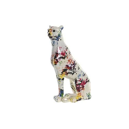 Ukrasna figura DKD Home Decor Bijela Pisana Leopard moderan 16 x 8 x 25 cm Cijena