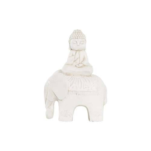 Ukrasna figura DKD Home Decor Premaz u shabby stilu Slon Bijela Orijentalno magnezij (40 x 23 x 56 cm) Cijena