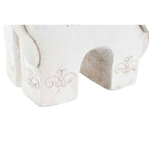 Ukrasna figura DKD Home Decor Premaz u shabby stilu Slon Bijela Orijentalno magnezij (42 x 24 x 46 cm) Cijena