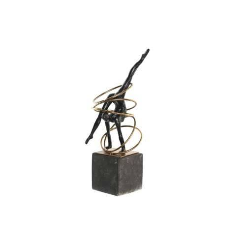 Ukrasna figura DKD Home Decor Crna zlatan Metal Smola moderan (17 x 14 x 42,5 cm) Cijena