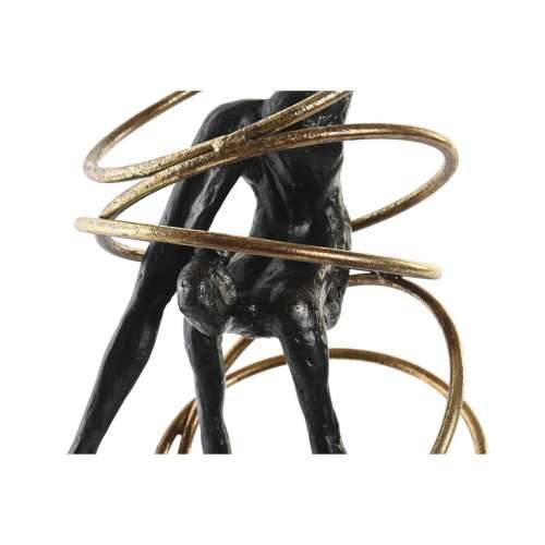 Ukrasna figura DKD Home Decor Crna zlatan Metal Smola moderan (17 x 14 x 42,5 cm) Cijena