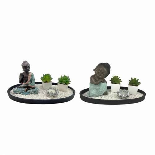 Ukrasna figura DKD Home Decor 32 x 16,5 x 15,5 cm Orijentalno vrt (2 kom.) Cijena