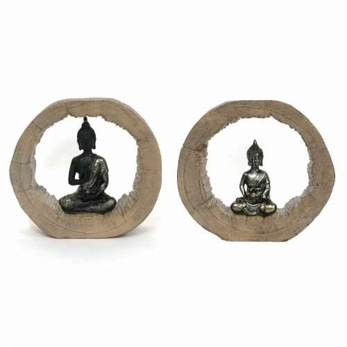 Ukrasna figura DKD Home Decor Crna Prirodno Buda 20,5 x 6 x 18,5 cm (2 kom.) Cijena