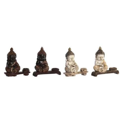 Ukrasna figura DKD Home Decor 22 x 8,2 x 23 cm Crvena Bež Buda Orijentalno (4 Dijelovi) Cijena