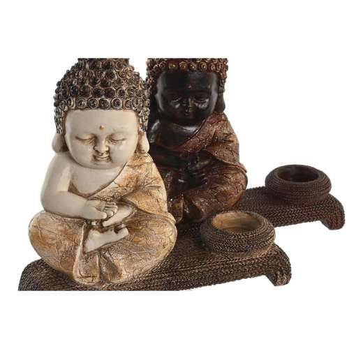 Ukrasna figura DKD Home Decor 22 x 8,2 x 23 cm Crvena Bež Buda Orijentalno (4 Dijelovi) Cijena