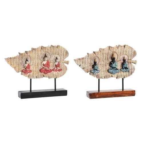 Ukrasna figura DKD Home Decor 38 x 6 x 29,5 cm Crvena Buda Zelena Orijentalno (2 kom.) Cijena