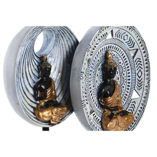 Ukrasna figura DKD Home Decor 25 x 6,7 x 25,6 cm Bež Plava Buda Orijentalno (2 kom.) Cijena