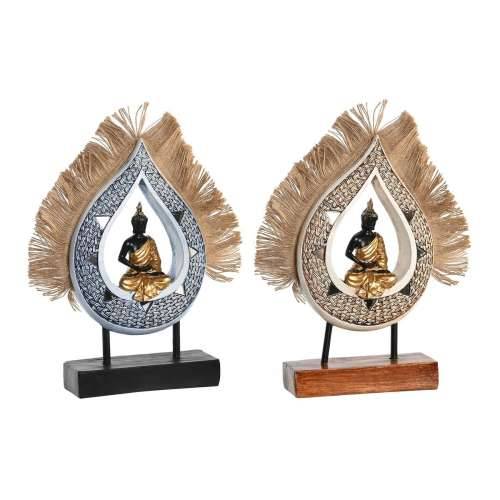Ukrasna figura DKD Home Decor 18,5 x 5,6 x 30,5 cm Bež Plava Buda Orijentalno (2 kom.) Cijena