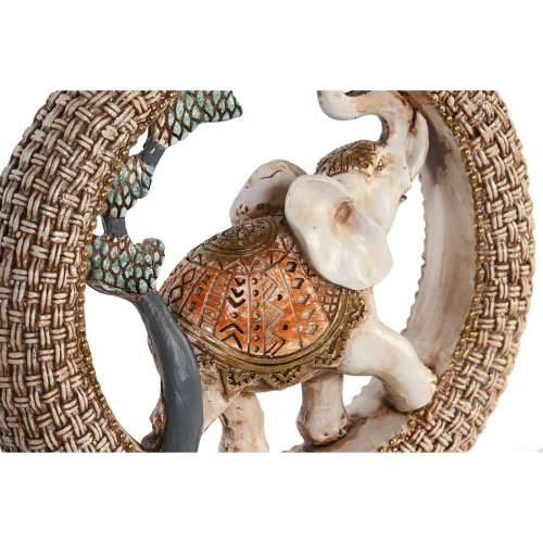 Ukrasna figura DKD Home Decor 19,5 x 6,3 x 25,5 cm Slon Bež Plava Kolonijalni (2 kom.) Cijena