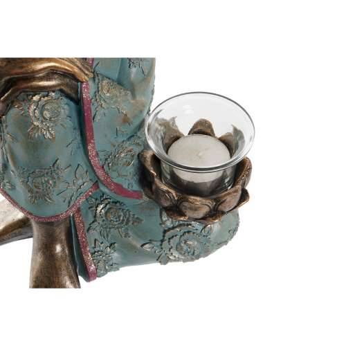 Ukrasna figura DKD Home Decor 17 x 14,5 x 23,7 cm zlatan Buda Zelena Orijentalno (2 kom.) Cijena