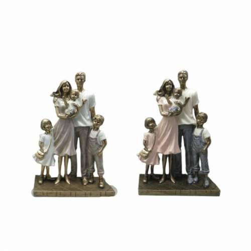 Ukrasna figura DKD Home Decor 24 x 11,5 x 34 cm Pisana Obitelj (2 kom.) Cijena