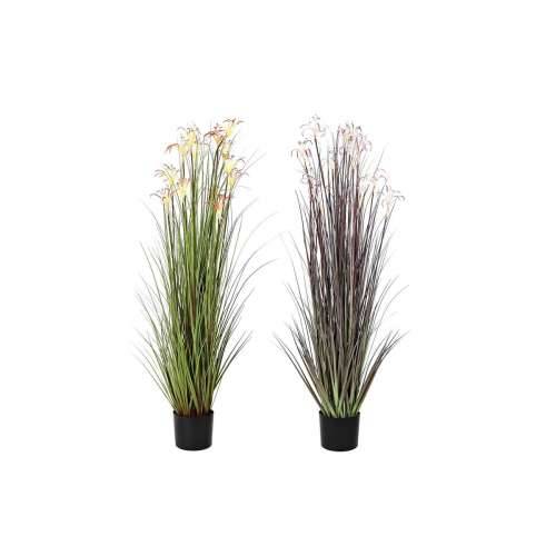 Ukrasna Biljka DKD Home Decor 45 x 45 x 140 cm Metal Oranžna Zelena Bordo PVC (2 kom.) Cijena