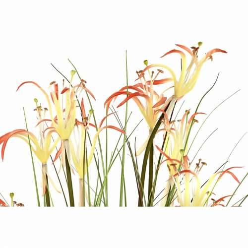 Ukrasna Biljka DKD Home Decor 45 x 45 x 140 cm Metal Oranžna Zelena Bordo PVC (2 kom.) Cijena