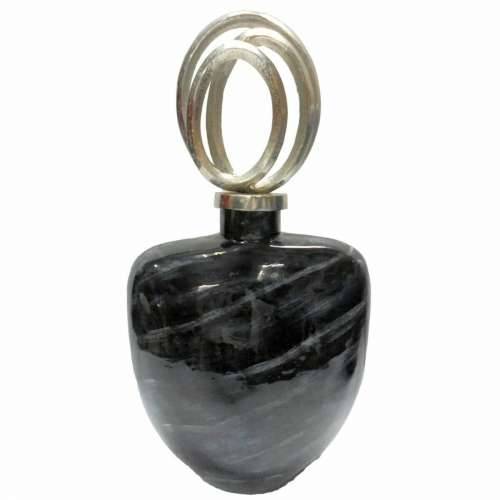 Vrč DKD Home Decor 28 x 14 x 48 cm Kristal Srebrna Crna Aluminij moderan Cijena