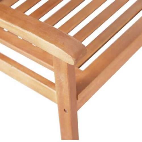 Vrtna klupa za 2 osobe 120 cm od masivnog drva eukaliptusa - Smeđa 120 x 60 x 89 cm 1 Cijena