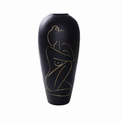 Vrč DKD Home Decor Dama Crna Smola moderan (34 x 34 x 73,5 cm) Cijena
