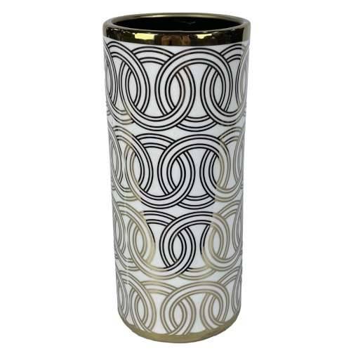 Vrč DKD Home Decor Porculan zlatan Bijela Orijentalno 13 x 13 x 36 cm Cijena