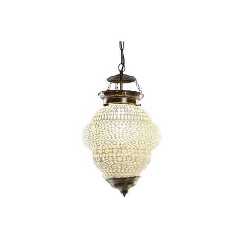Stropna svjetiljka DKD Home Decor Bijela Metal Kristal 25 W 23 x 23 x 33 cm Cijena