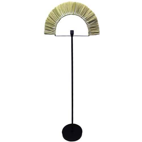 Podna svjetiljka DKD Home Decor Crna Prirodno Juta Željezo 50 W 220 V 56 x 26 x 152 cm Cijena