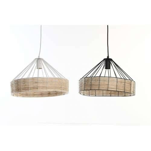 Stropna svjetiljka DKD Home Decor 35 x 35 x 22 cm Crna Metal Ratan 50 W (2 kom.) Cijena