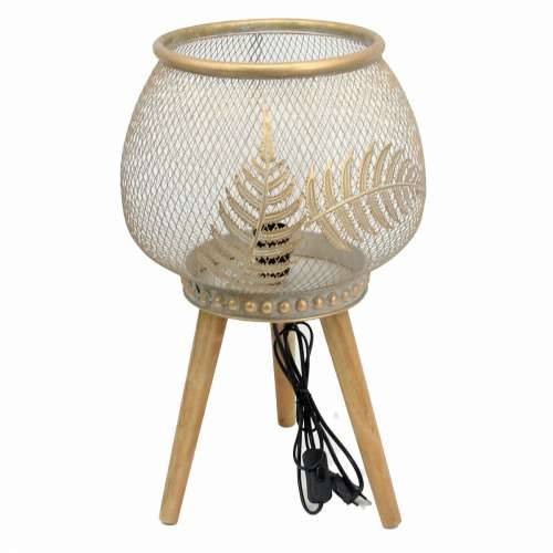 Stolna svjetiljka DKD Home Decor zlatan Metal Drvo (33 x 33 x 51 cm) Cijena