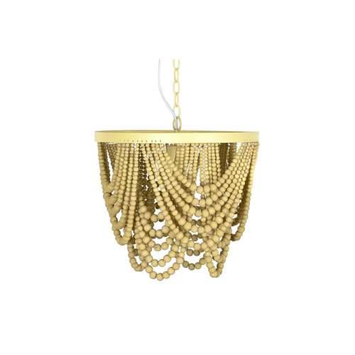 Stropna svjetiljka DKD Home Decor Metal Smeđa Rumena 50 W Drvo MDF (35 x 35 x 95 cm) Cijena