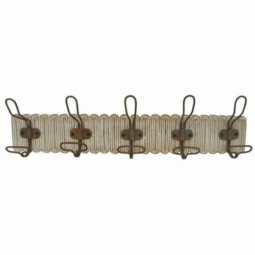 Zidna vješalica DKD Home Decor Kolonijalni Željezo Drvo Manga 61 x 10 x 21 cm Decapé Cijena