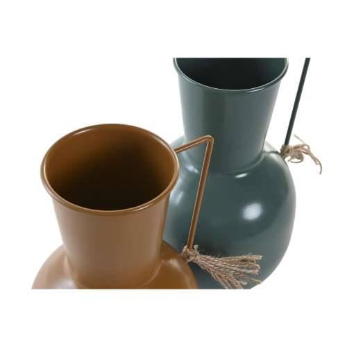 Vrč DKD Home Decor 14.5 x 13 x 24 cm Metal Oranžna Zelena Horčica (2 kom.) Cijena