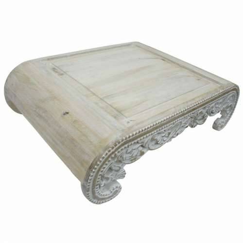 Pomoćni stolić DKD Home Decor Bijela Drvo Manga 89 x 63,5 x 25,4 cm Cijena