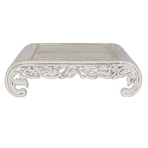 Pomoćni stolić DKD Home Decor Bijela Drvo Manga 89 x 63,5 x 25,4 cm Cijena