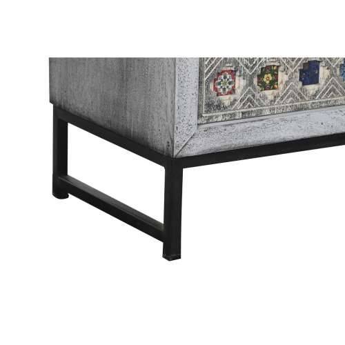 Ormarić DKD Home Decor Siva Bijela Drvo Manga (90 x 38 x 150 cm) Cijena