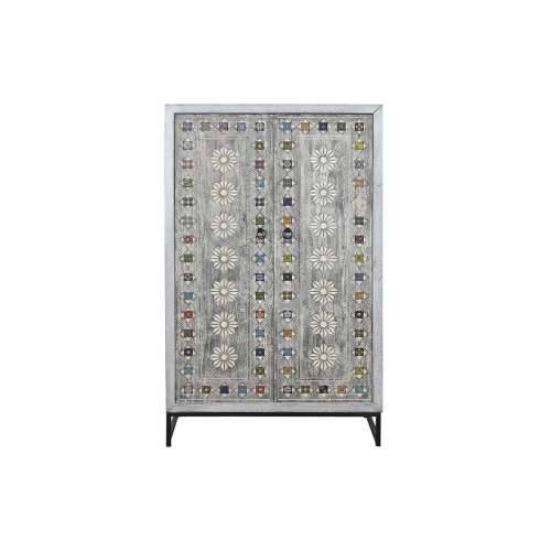 Ormarić DKD Home Decor Siva Bijela Drvo Manga (90 x 38 x 150 cm) Cijena