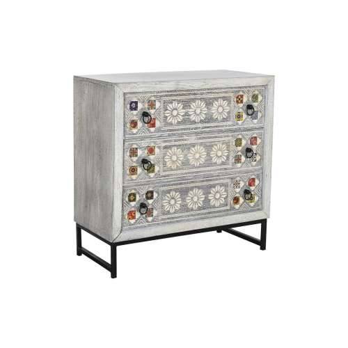 Komoda DKD Home Decor Keramika Siva Bijela Drvo Manga (80 x 38 x 80 cm) Cijena