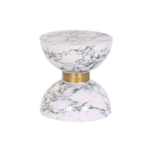 Pomoćni stolić DKD Home Decor Bijela Željezo 33 x 33 x 35 cm Cijena