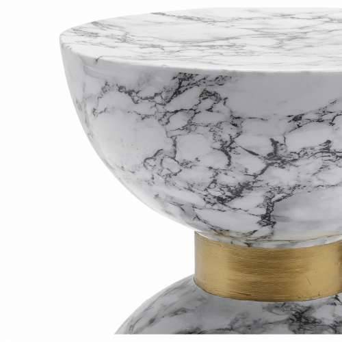 Pomoćni stolić DKD Home Decor Bijela Željezo 33 x 33 x 35 cm Cijena