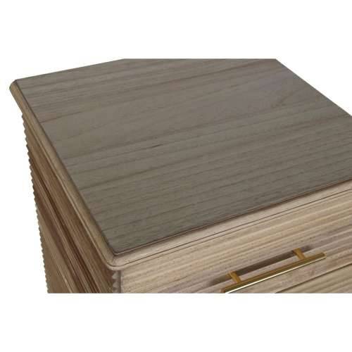 Komoda DKD Home Decor zlatan Svijetlo smeđi Drvo Paulovnija Drvo MDF Scandi 45 x 40 x 100 cm 42 x 40 x 100 cm Cijena