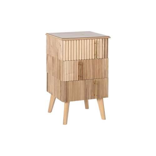 Noćni ormarić DKD Home Decor zlatan Svijetlo smeđi Paulovnija Drvo MDF 43 x 40 x 70 cm Cijena