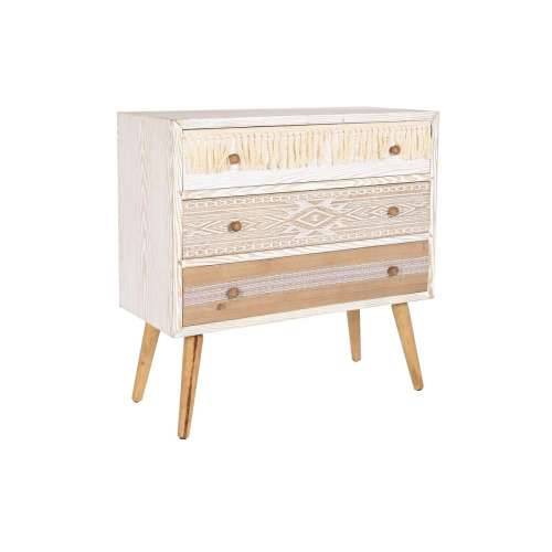 Komoda DKD Home Decor Jela Prirodno Pamuk Bijela (80 x 35 x 80 cm) Cijena