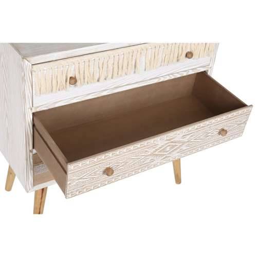 Komoda DKD Home Decor Jela Prirodno Pamuk Bijela (80 x 35 x 80 cm) Cijena