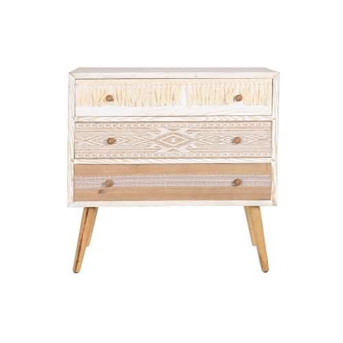 Komoda DKD Home Decor Jela Prirodno Pamuk Bijela (80 x 35 x 80 cm) Cijena