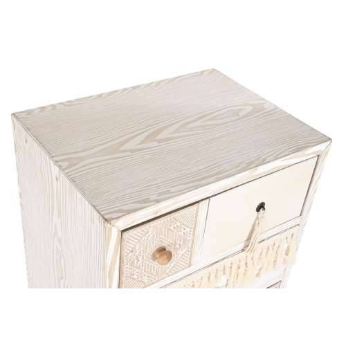 Ormarić s ladicama DKD Home Decor Jela Prirodno Pamuk Bijela (48 x 35 x 89 cm) Cijena