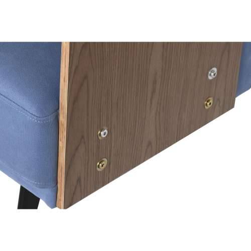 Kauč za izvlačenje DKD Home Decor Crna Plava Metal Smeđa Poliester Drvo eukaliptusa (203 x 87 x 81 cm) Cijena