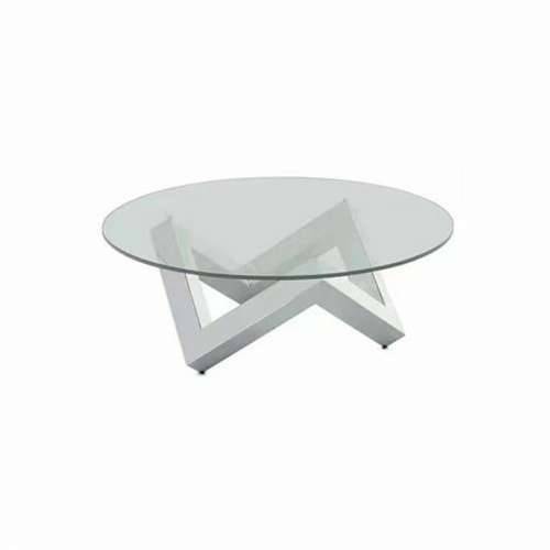 Stolić za dnevni boravak DKD Home Decor Čelik Kaljeno staklo 90 x 90 x 45 cm Cijena