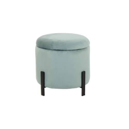 Naslonjač za Noge DKD Home Decor Metal Turkizno Poliester (42 x 42 x 42 cm) Cijena