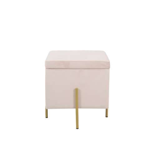 Naslonjač za Noge DKD Home Decor Roza Metal Poliester (45 x 45 x 45 cm) Cijena